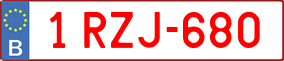 Truck License Plate